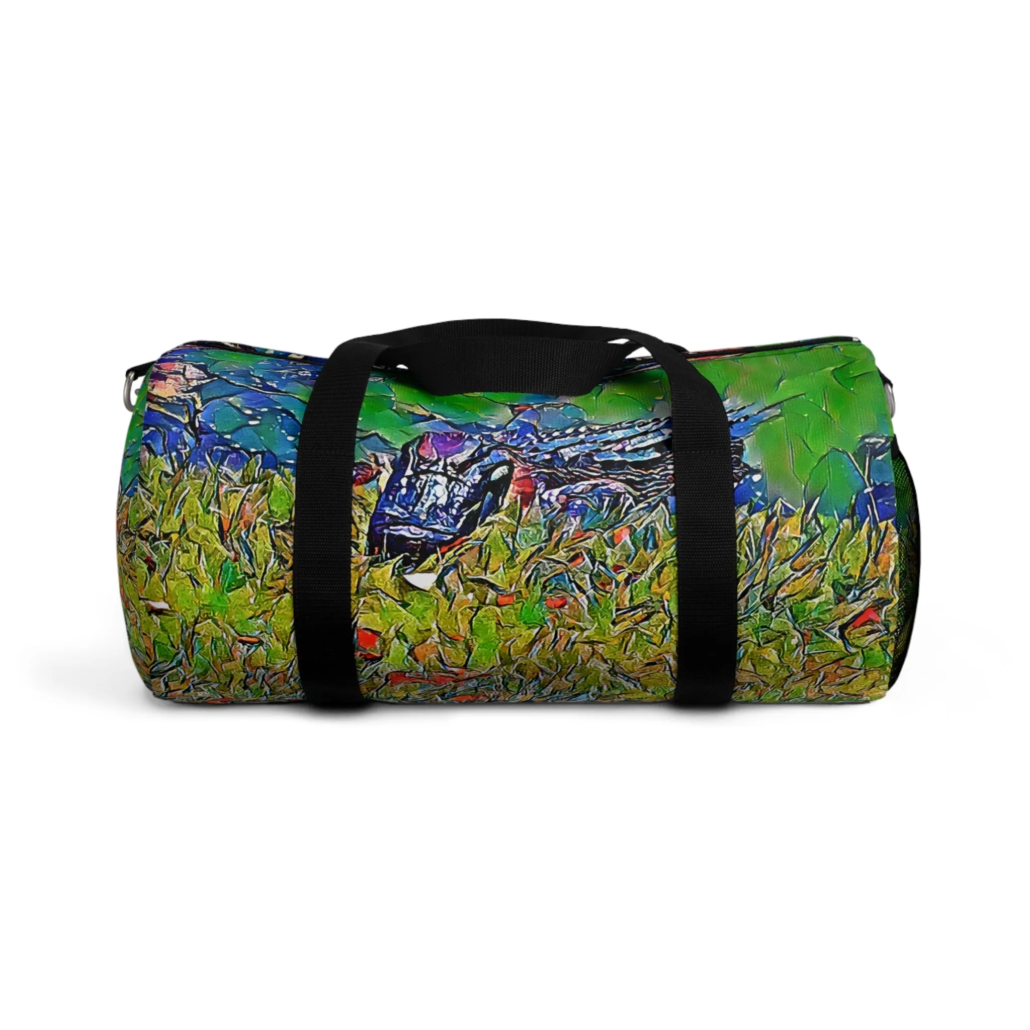 Custom Duffel Bag available in two sizes from the Wildlife Series at Intriguing Vistas