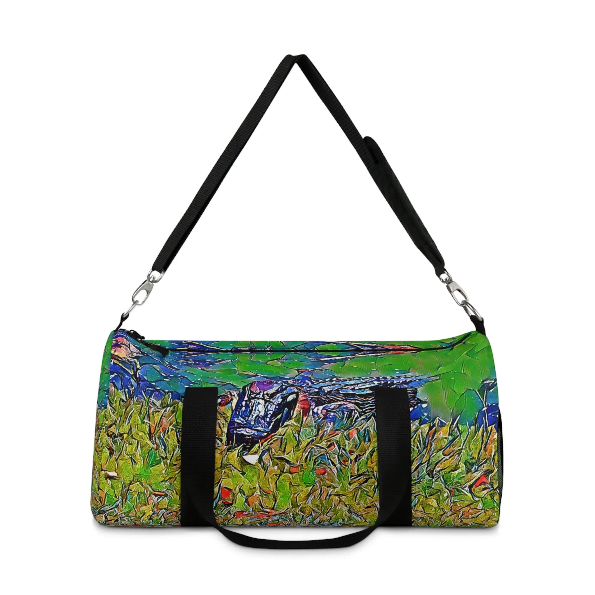 Custom Duffel Bag available in two sizes from the Wildlife Series at Intriguing Vistas