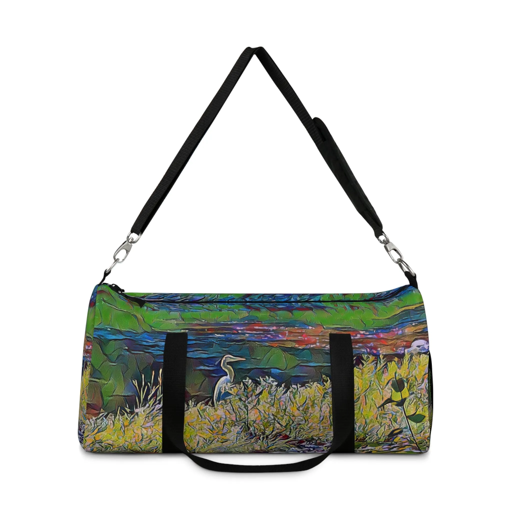 Custom Duffel Bag available in two sizes from the Wildlife Series at Intriguing Vistas