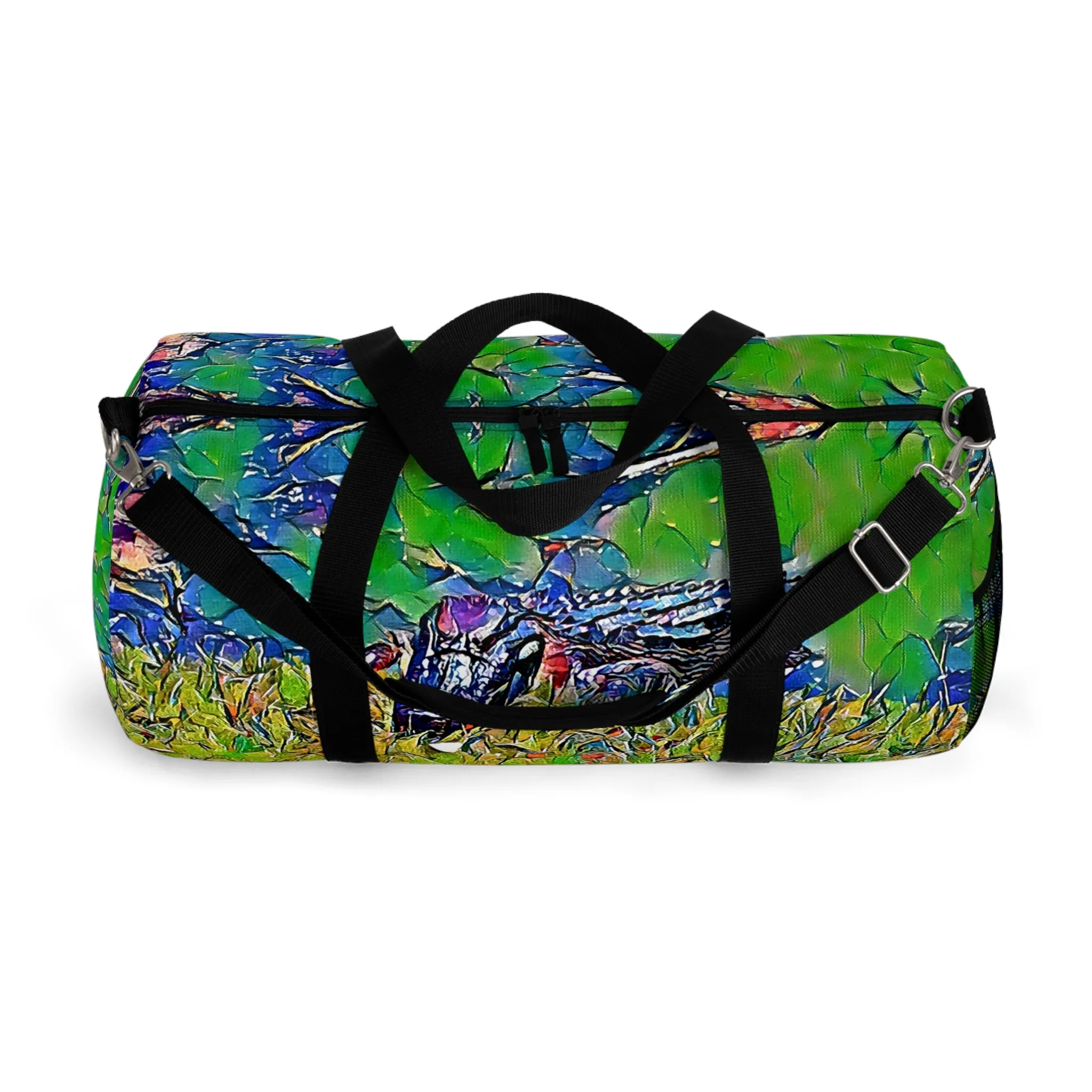 Custom Duffel Bag available in two sizes from the Wildlife Series at Intriguing Vistas