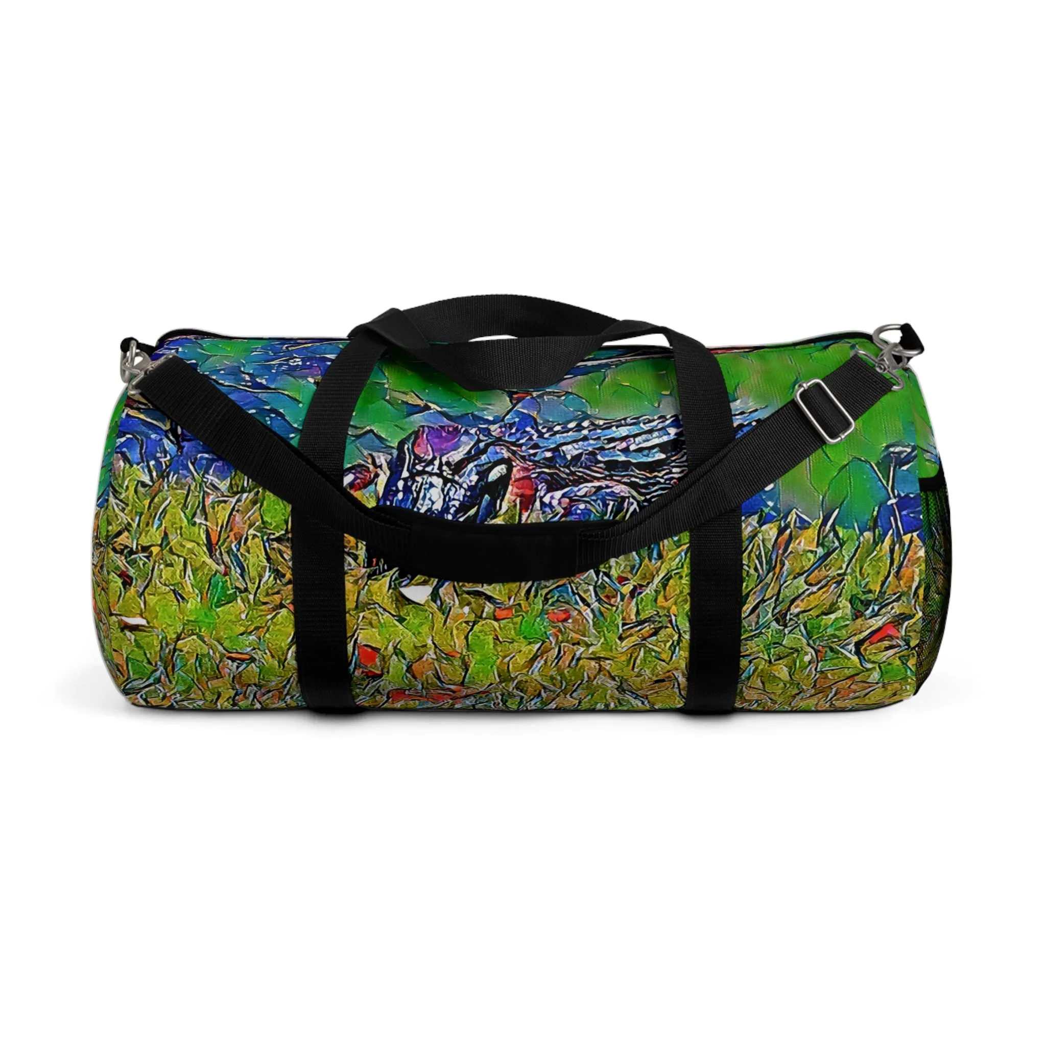 Custom Duffel Bag available in two sizes from the Wildlife Series at Intriguing Vistas