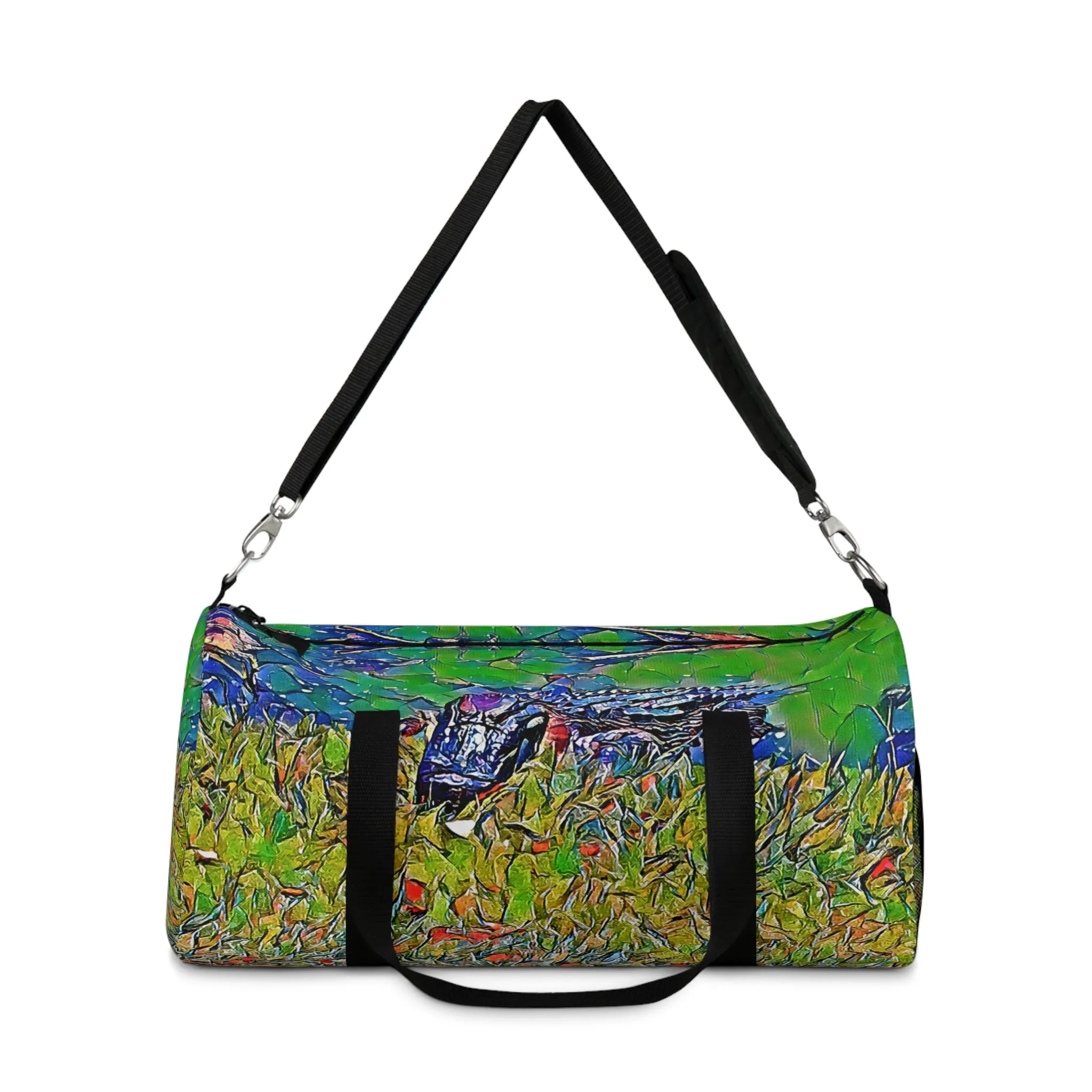 Custom Duffel Bag available in two sizes from the Wildlife Series at Intriguing Vistas