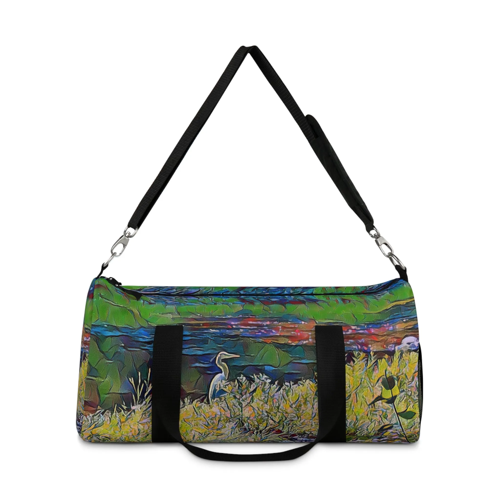 Custom Duffel Bag available in two sizes from the Wildlife Series at Intriguing Vistas