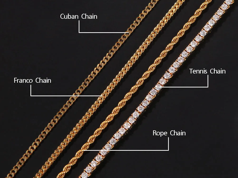 Custom Name Necklace Brush Script Bubble Letter