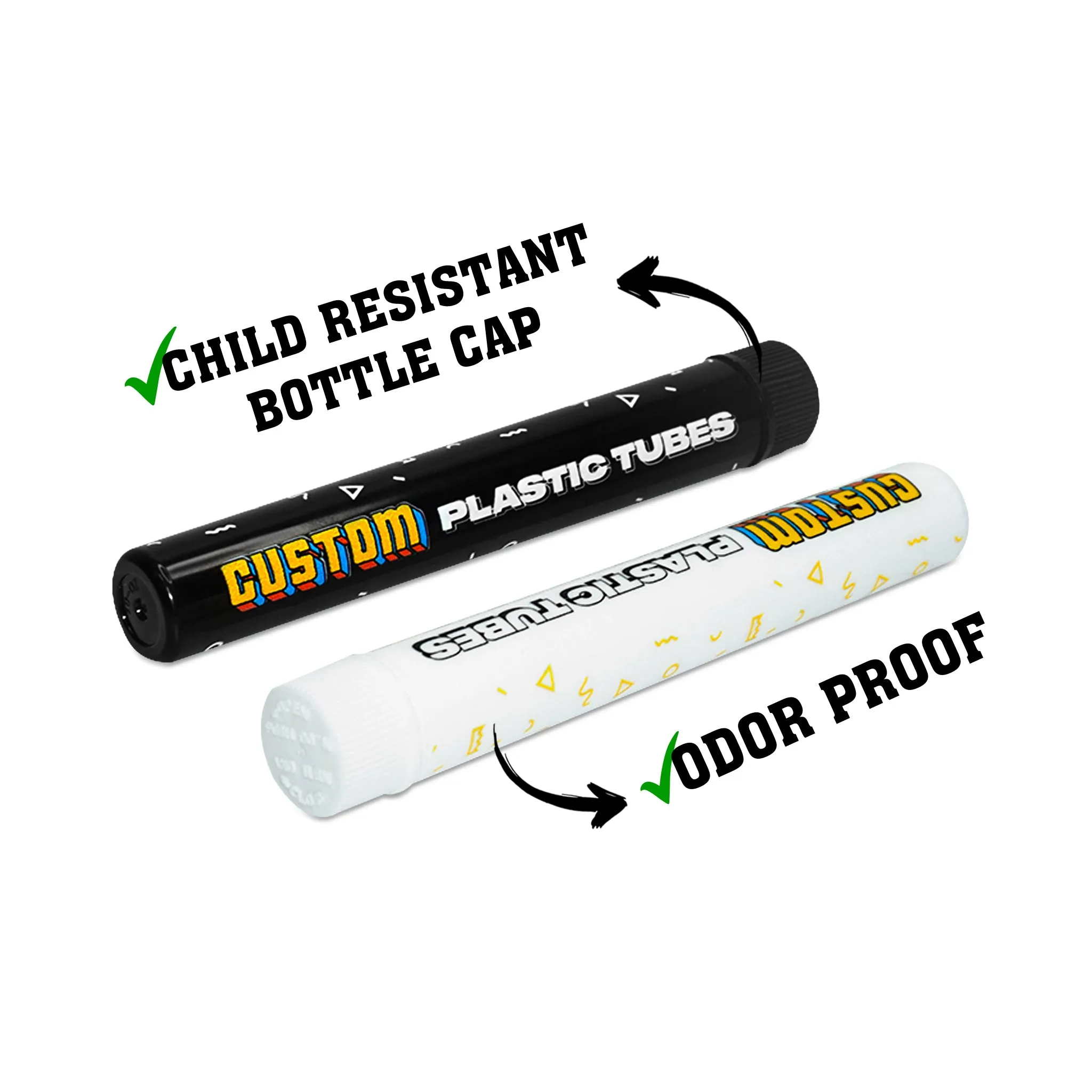 Custom Pre Rolled Cone Plastic Tube