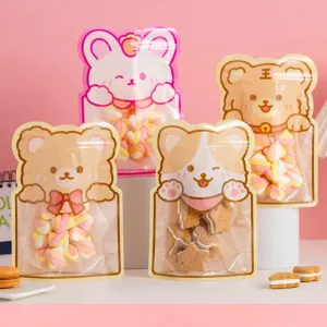 Cute Bear Candy Ziplock Bags