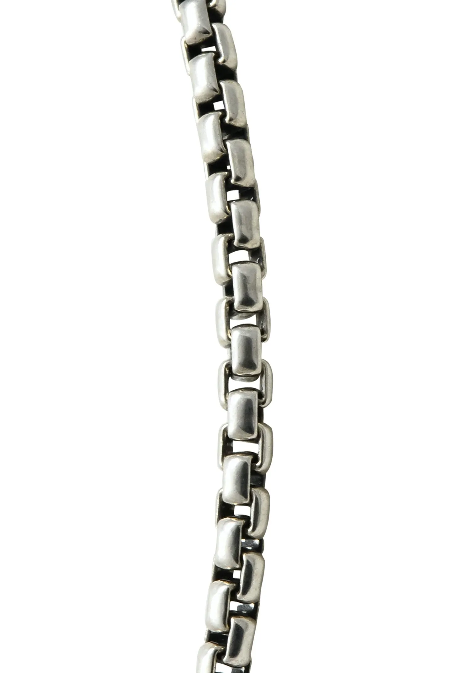David Yurman Sterling Silver 60 Inch Box Chain Necklace