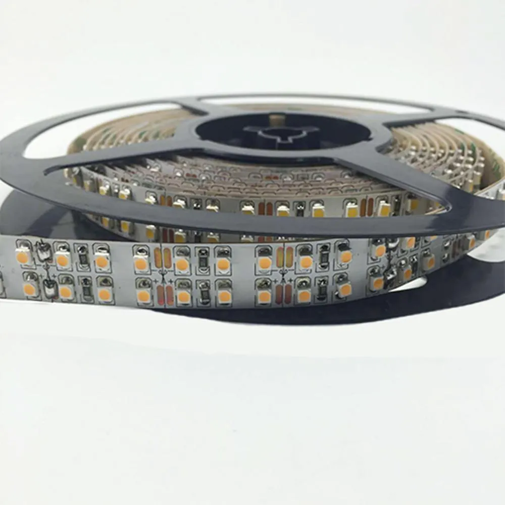 DC 12V Dimmable SMD3528-1200 Double Row Flexible LED Strips 240 LEDs Per Meter 15mm Width 1200lm Per Meter