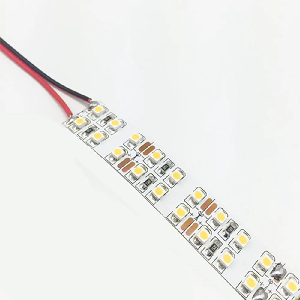 DC 12V Dimmable SMD3528-1200 Double Row Flexible LED Strips 240 LEDs Per Meter 15mm Width 1200lm Per Meter