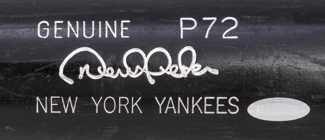 Derek Jeter Signed Game Used New York Yankees 2011 LS Baseball Bat Steiner Holo