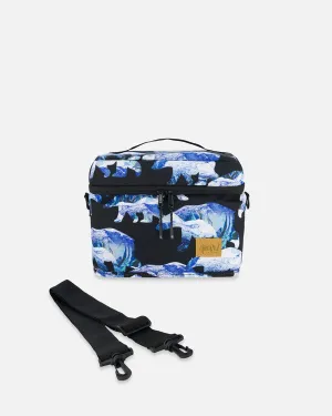 deux par deux Printed Lunch Box - Black Polar Bears
