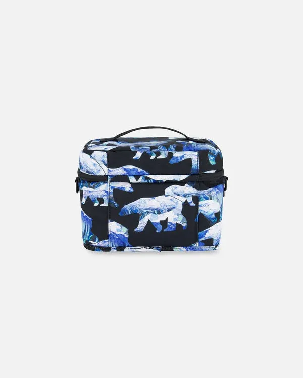 deux par deux Printed Lunch Box - Black Polar Bears