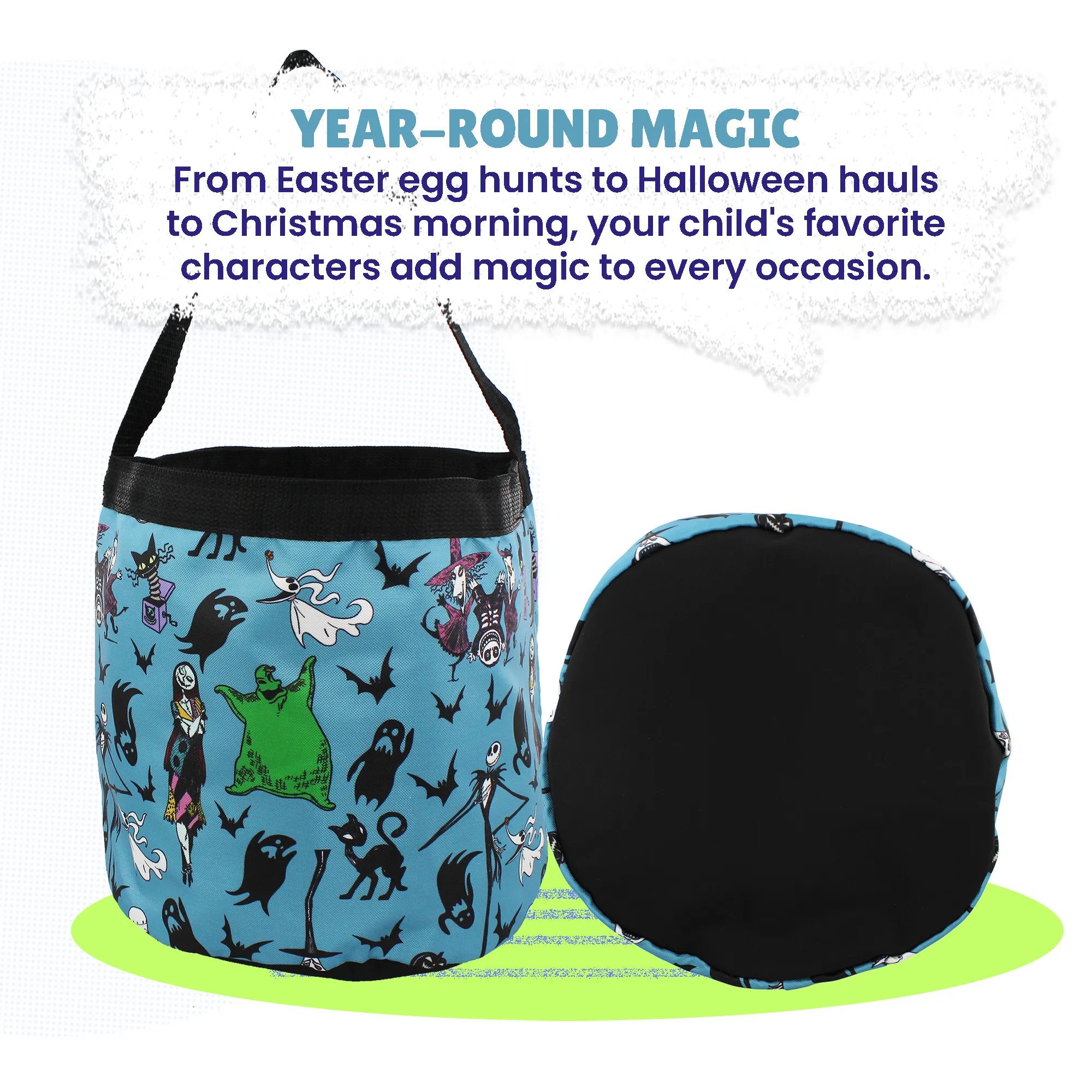 Disney The Nightmare Before Christmas Cheers to Fears Bucket Tote Bag