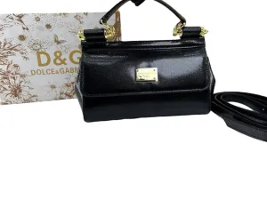 Dolce & Gabbana Sicily Mini Metallic Leather Bag (13x20)
