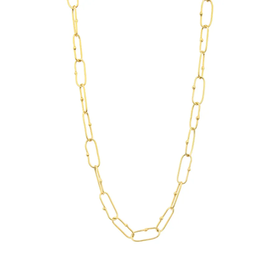 Dotted Chain Necklace - Long
