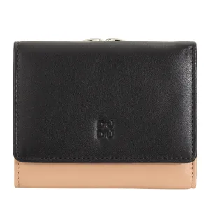 DUDU WOMEN SMALL IN RFID WOMEN'S LEATHER WITH ACCAMONE CLIC CLAC COMPACT 6 CARD CARD CARD