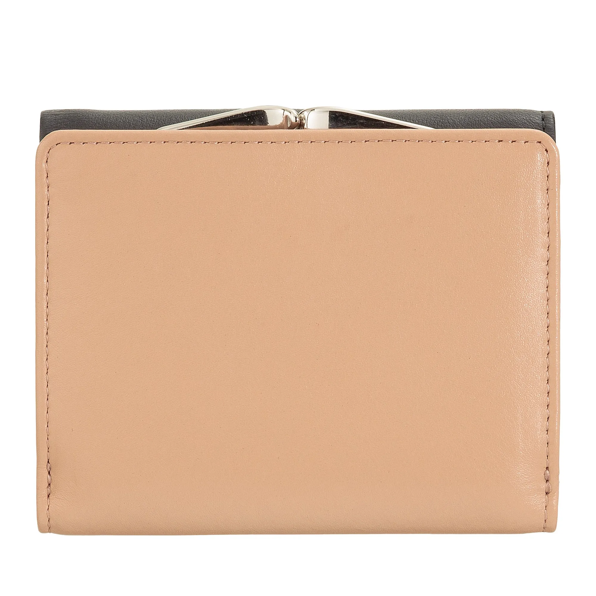 DUDU WOMEN SMALL IN RFID WOMEN'S LEATHER WITH ACCAMONE CLIC CLAC COMPACT 6 CARD CARD CARD