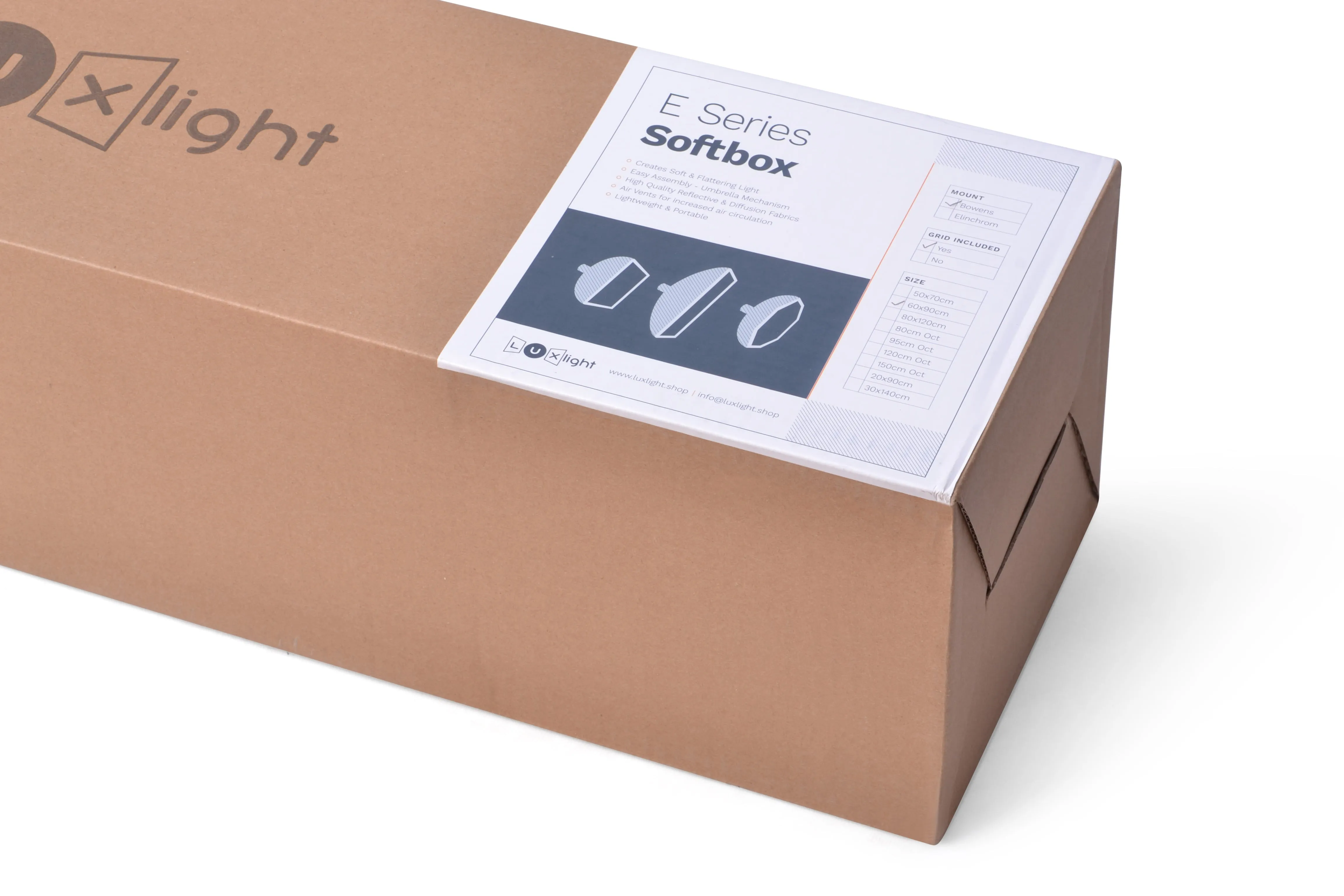 E Series Umbrella Stripbox | Elinchrom Mount | Softbox Diffuser