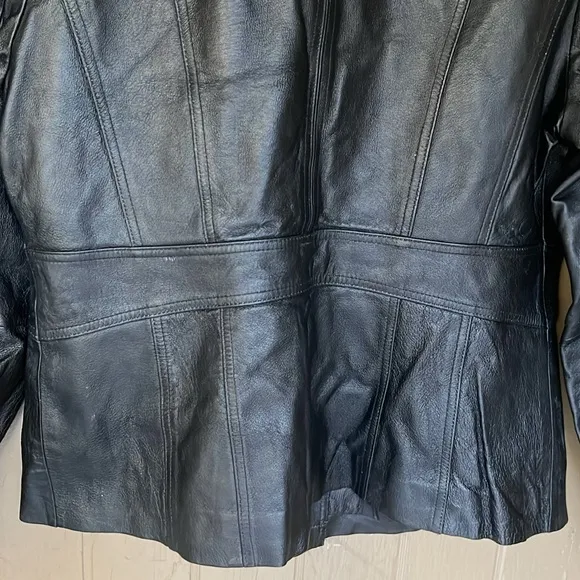 East 5th vintage leather blazer