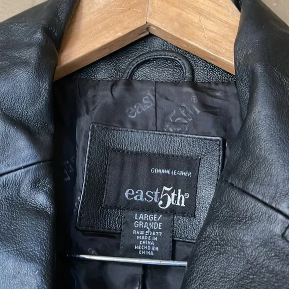 East 5th vintage leather blazer