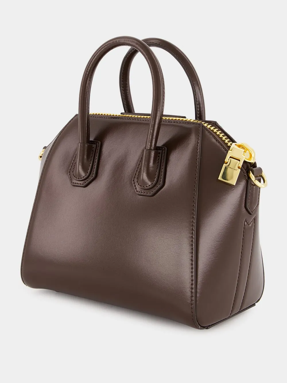 Ebony Brown Mini Antigona Bag