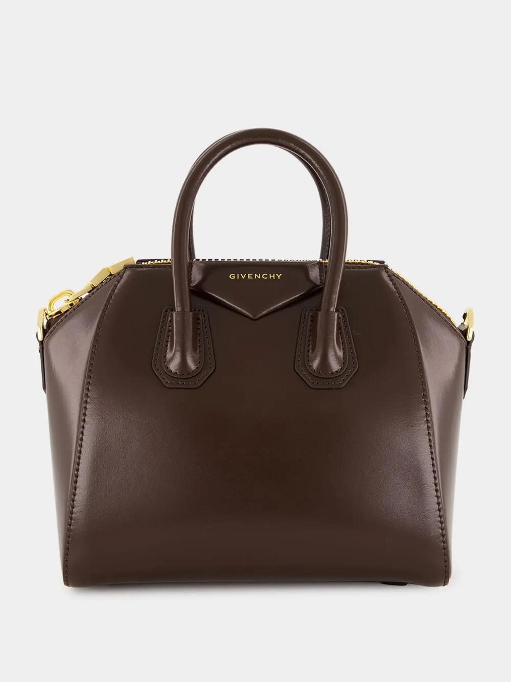 Ebony Brown Mini Antigona Bag