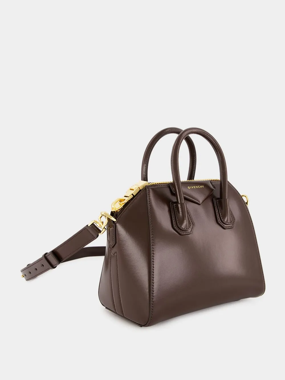 Ebony Brown Mini Antigona Bag
