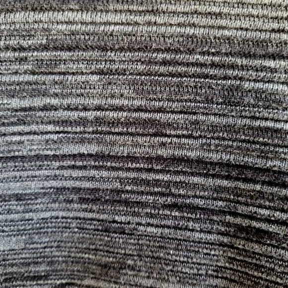 Eileen Fisher Organic Cotton Cardigan Sweater Gray Women's Medium Striped