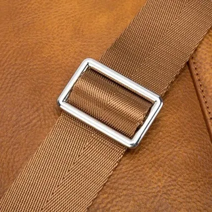 Elegant Classic Men's Leather Briefcase | 14 Inch Laptop Bag
