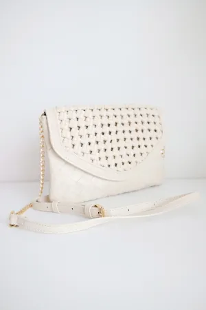 Emma Woven Crossbody - Oatmilk