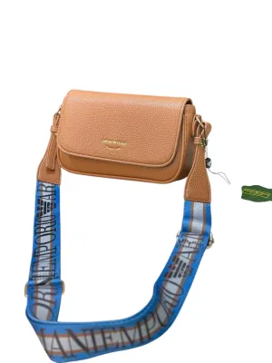 Emporio Armani Camel Crossbody Bag – Bold Strap Edition