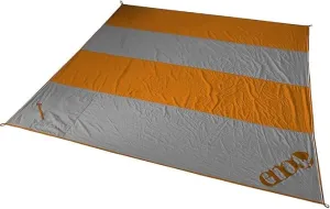 ENO Islander Blanket - Lightweight Travel Blanket for Camping, Hiking, Backpacking, Festival, Picnics, Travel, or The Beach - Orange/Grey
