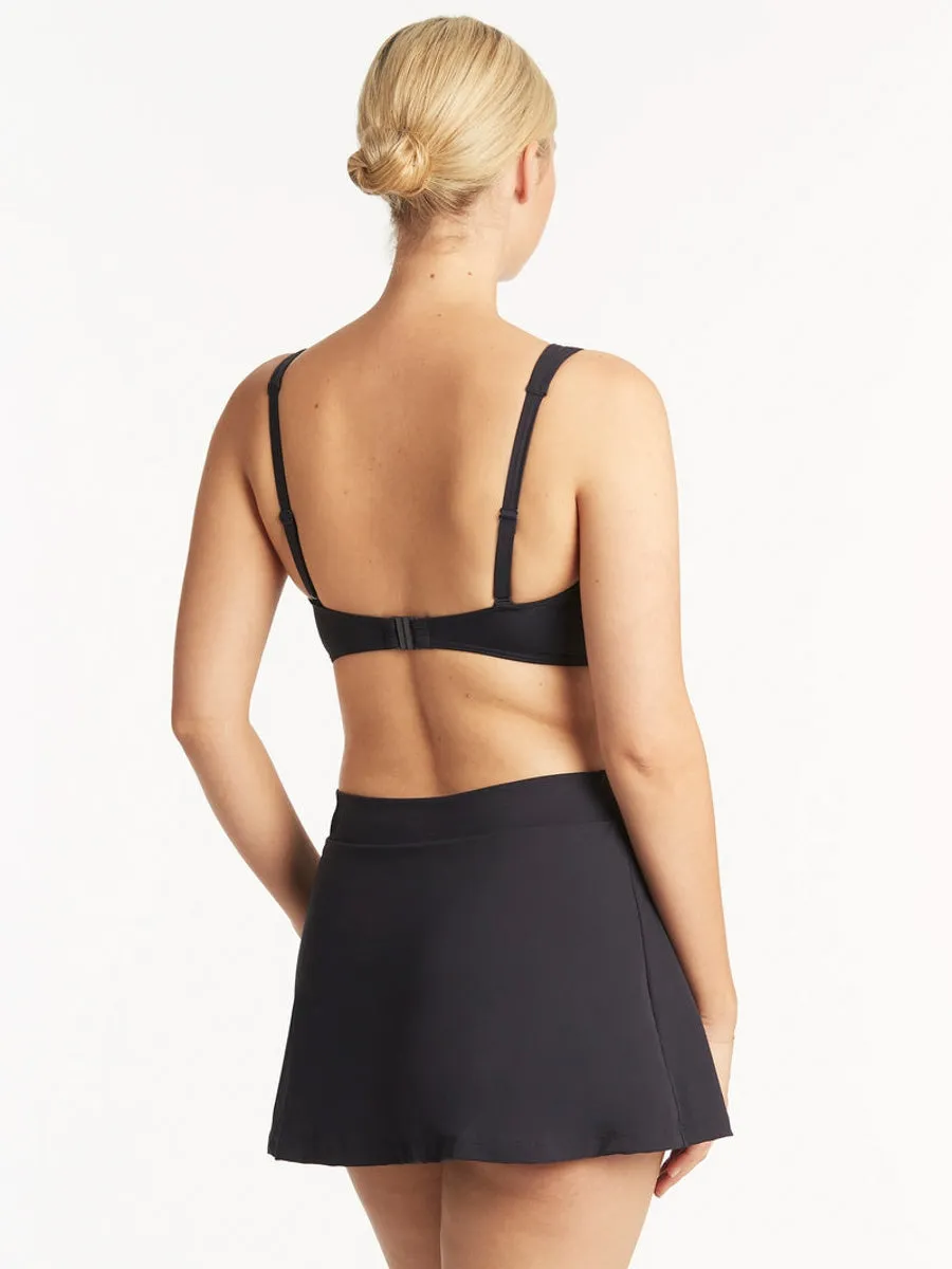 Essentials Cross Front Bra in Night Sky