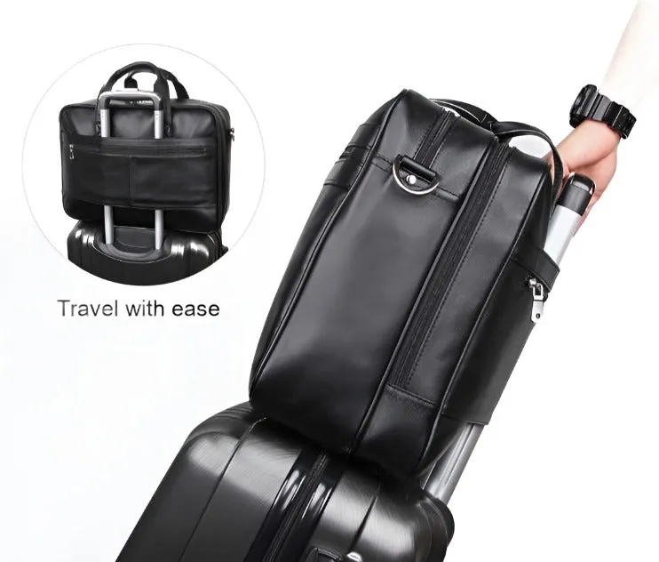 Executive Edge Leather Briefcase - Professional Excellence