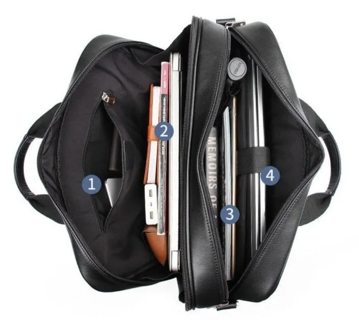 Executive Edge Leather Briefcase - Professional Excellence