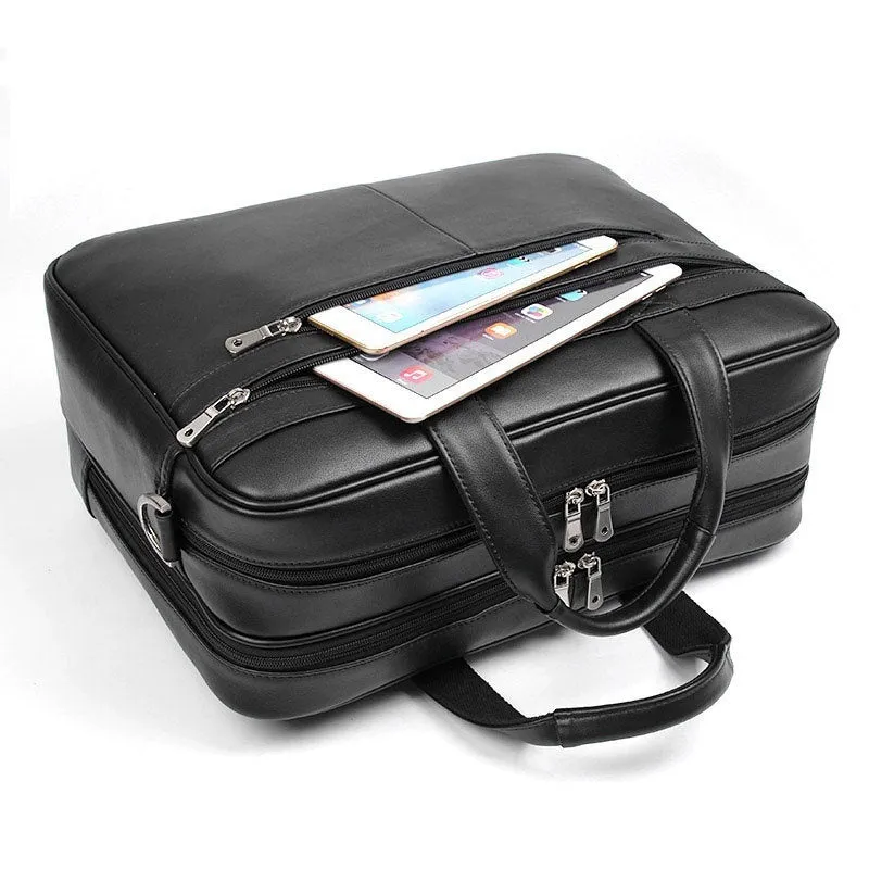 Executive Edge Leather Briefcase - Professional Excellence