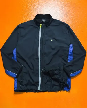 Fall 2001 Reflective Lapel Strip Navy  Purple  Lime Track Jacket (XL)