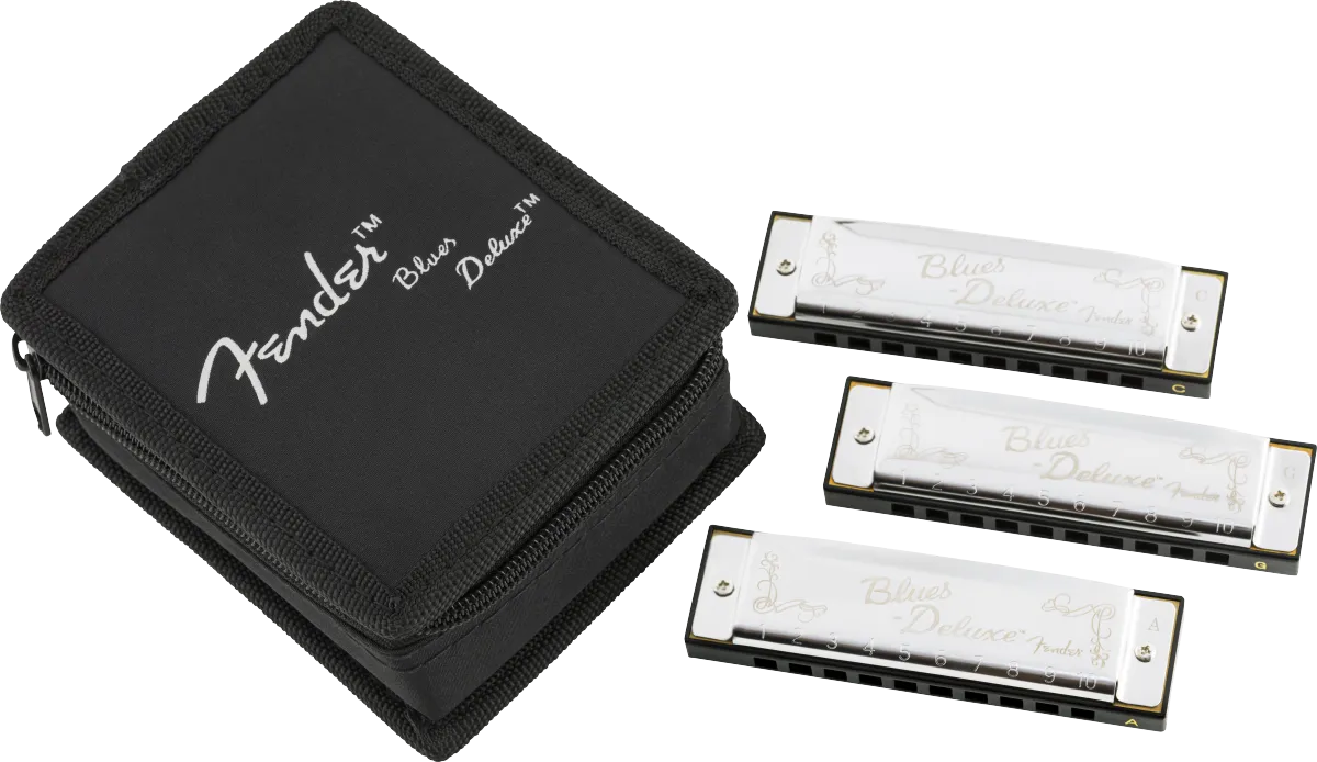 Fender Blues Deluxe Harmonicas 3 Pack