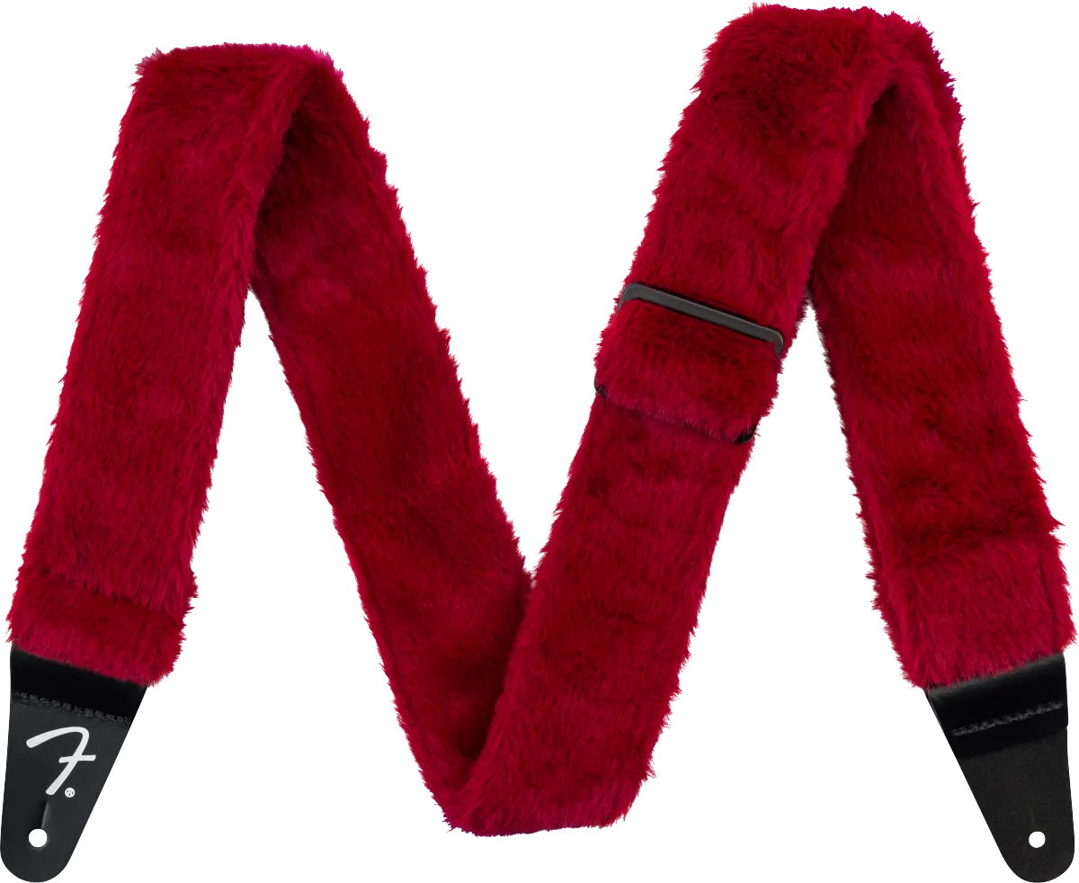 Fender Poodle Plush Strap, Red