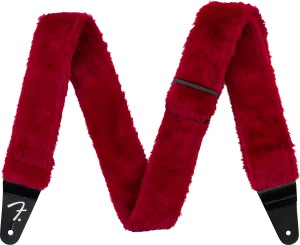 Fender Poodle Plush Strap, Red