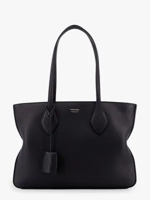 Ferragamo Leather Shoulder Bag With Logo On The Front