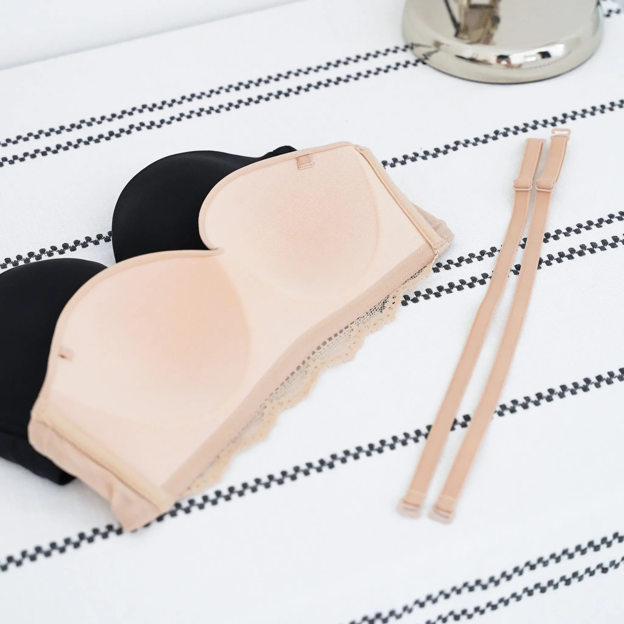 Flexi-Modal! Lightly-Lined Convertible Seamless Wireless Bra in Latte Nude