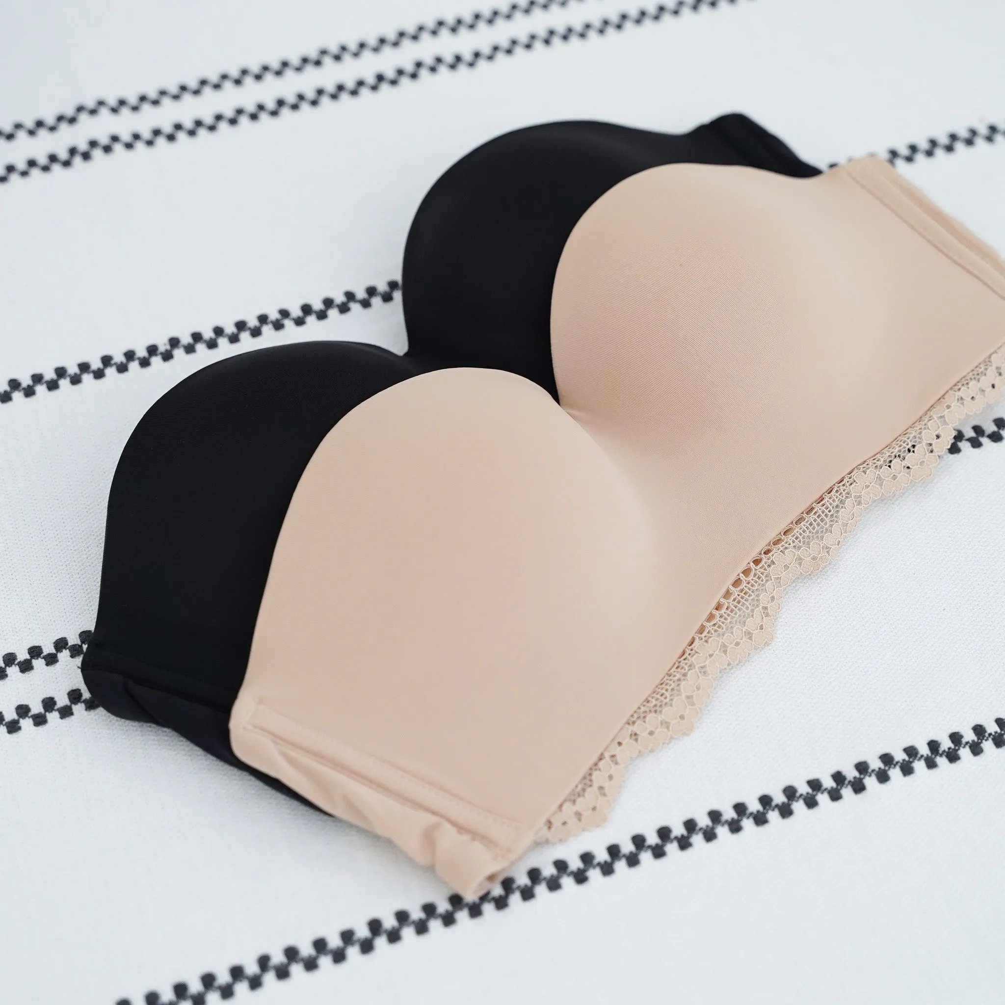 Flexi-Modal! Lightly-Lined Convertible Seamless Wireless Bra in Latte Nude