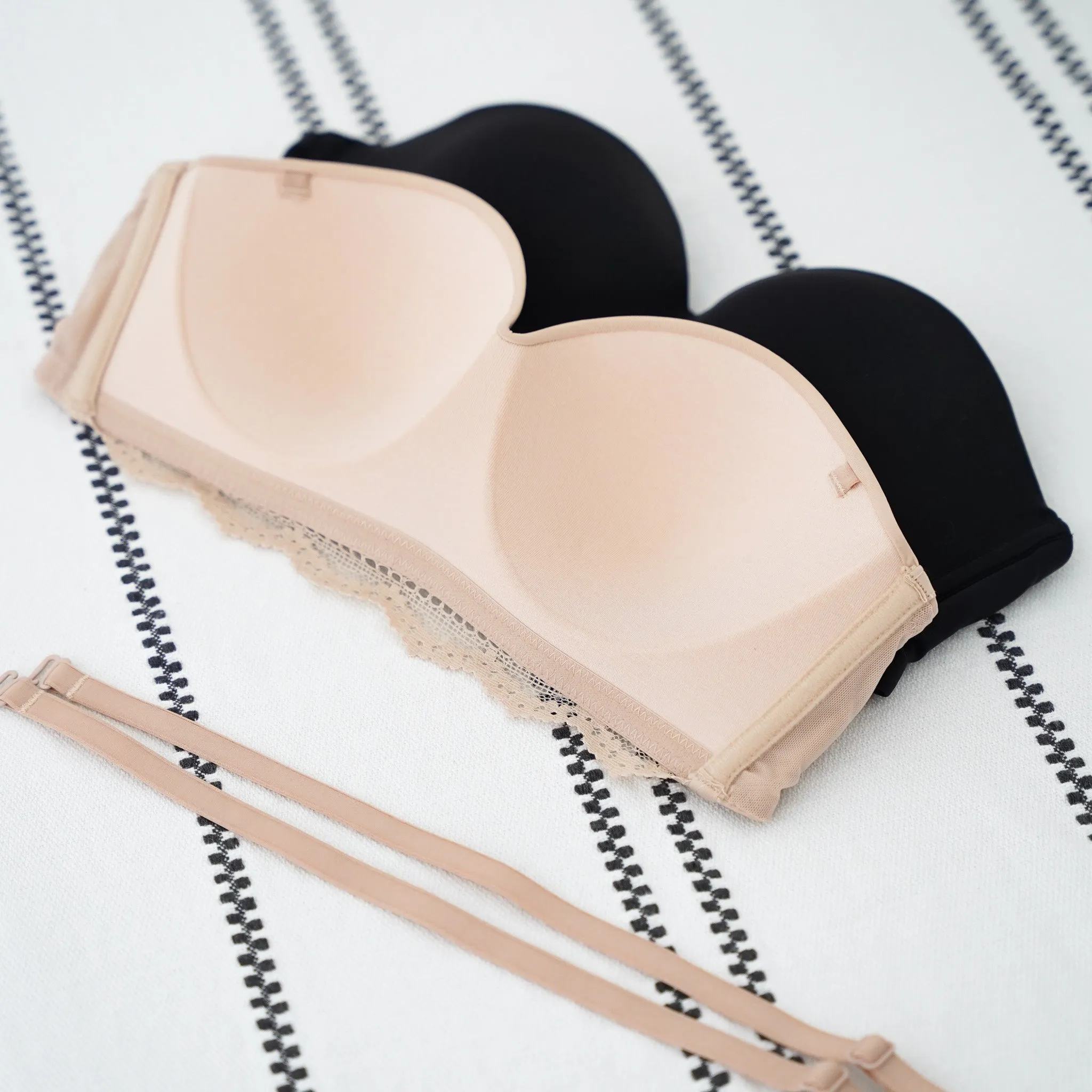 Flexi-Modal! Lightly-Lined Convertible Seamless Wireless Bra in Latte Nude
