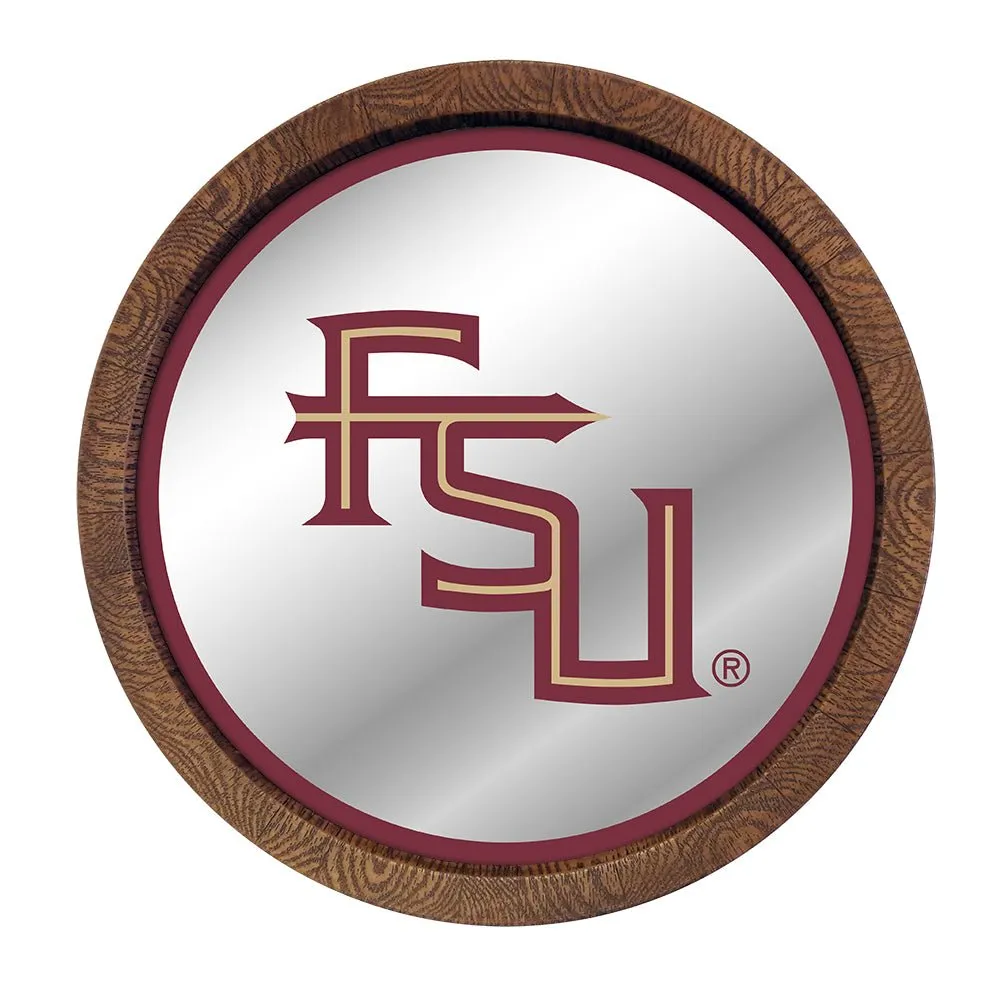Florida State Seminoles: FSU - Mirrored Barrel Top Mirrored Wall Sign