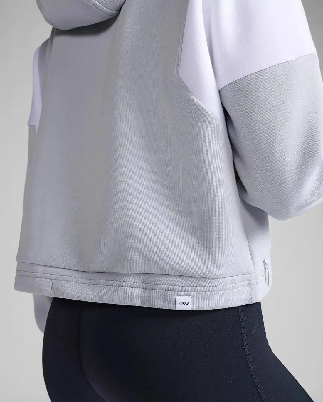 Form Spliced Crop Hoodie