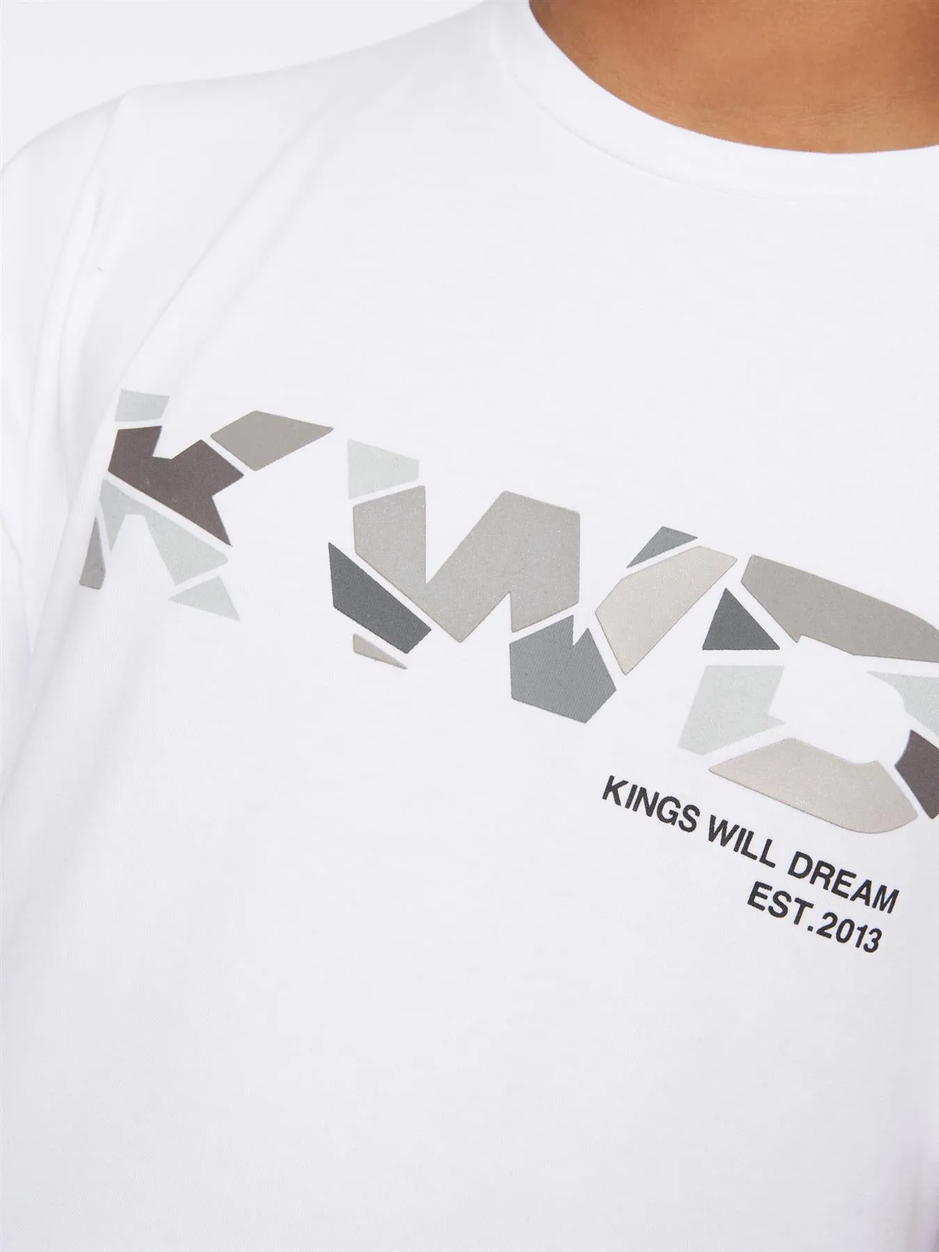 Fracture T-Shirt Optic White / Grey Reflective