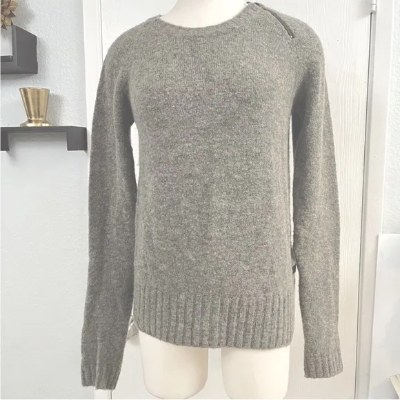 G-STAR RAW WOOL BLEND GREY KNIT SWEATER Sz S