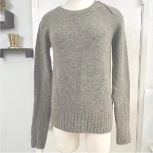 G-STAR RAW WOOL BLEND GREY KNIT SWEATER Sz S