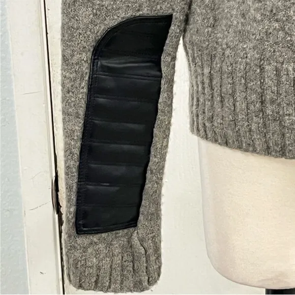 G-STAR RAW WOOL BLEND GREY KNIT SWEATER Sz S